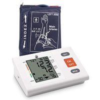 Blood Pressure Monitor Upper Arm Pulse Rate Monitoring Accurate Large Screen Display Home Use Care Device Adjustable Cuff Portable Case Fully Automatic Blood Pressure Monitor FDA Approved