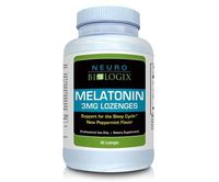 Neurobiologix Melatonin Sleep Supplement Natural Peppermint Flavor (3 Milligrams 60 Lozenges)