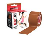 RockTape Original 2-Inch Water-Resistant Kinesiology Tape, 16.4-Foot Continuous Roll, Brown