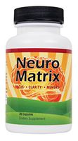 NeuroMatrix Ultimate Brain Support Supplement - Natural Memory, Focus, Energy, Mood Enhancement and Stress Relief - Lion’s Mane, Ginkgo Biloba, DMAE, Acetyl L-Carnitine - 30 Capsules