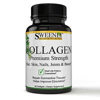 Extra Strength Type 1, 2 & 3 Collagen Pills, Pure High Potency - Hair, Skin, Nails, Joints & Bones with Vitamin D3