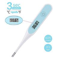 Digital Oral Thermometer Soft Head Liquid LCD Accurate and Fast Reading Fever Temperature Measurement Tool for Man Women Adult Kid