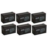Universal Power Group 12V 7AH Sealed Lead Acid (SLA) Battery for ES7-12 - 6 Pack