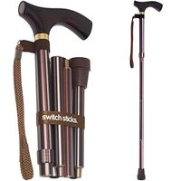 Switch Sticks Aluminum Adjustable Folding Cane and Walking Stick collapses and adjusts from 32 to 37 inches, Kensignton