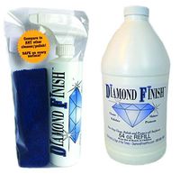Diamond Finish 80oz Kit Waterless Multi Surface Nano Cleaner Polish Protector for Vehicles, Home, Boats; Removes Bug Residue, Tar, Bird Poop, Brake Dust, Tree Sap, Grease, Fingerprints while it Shines