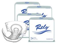 Rely Breathable Brief (Diaper), Size Medium, Case of 96