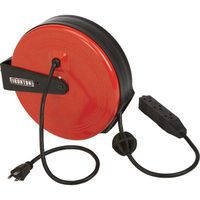 Ironton Retractable Extension Cord Reel - 30-Ft. 16/3, Triple Tap