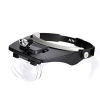 SPLY DTEM Magnifier Head-Mounted Magnifying Glass with LED Light 5 Times HD Reading TV Mobile Phone Repair Multi-Function Magnifying Glass