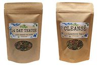 FREE CLEANSE with 14 DAY DETOX Teatox - Colon cleansing Weight loss & Fat loss tea, Natural tea blend - Reduce cravings, bloating, puffiness - 100% Risk Free Return guarantee