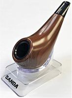 Eclipse Sanda 3.75" Durable Wood Finish Tobacco Herb Smoking Pipe Bowl Gift Set (Brown)