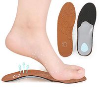Sports Insoles with Arch Support Shock Absorption Plantar Fasciitis Orthotic Breathable High Elasticity Shoes Inserts for Men & Women(Mens 7-7.5 / Womens 9-9.5)