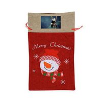 VAbBUQBWUQ 33262173_583 Santa Clause Drawstring Candy Goody Toy Gift Stocking Bag Holiday Wrapping Party Favors Presents Decorations