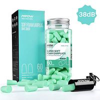 Mpow HP133A Ultra Soft Foam Earplugs 60 Pairs, Upgraded 38dB SNR Noise Reduction Sleeping Earplugs, Hearing Protection with a Carry Case, for Sleeping, Snoring, Studying, Travel, Woodworking, Mowing