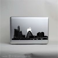 Austin Skyline Laptop Vinyl Decal © 2013 Laced up Decals