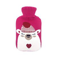 Voberry Large 2 Liter Soft Cute Cartoon Knitting Hot Water Bottle Knit Cover - ONLY Cover (H)