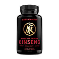 Korean Red Panax Ginseng 1500mg - 120 Vegan Capsules - 8% Ginsenosides - Root Extract Powder Supplement - High Strength for Energy, Immunity, Performance, Stamina & Focus - Pills for Men & Women