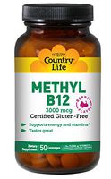 Country Life - Superior B-12, Berry Flavored, 3000 mcg - 50 Sublingual Lozenges