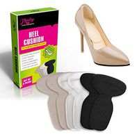 Heel Cushion Inserts - Pads for Women's Shoes - High Heel Insoles -Anti Blister Heel Cushion - Shoe Heel Pads - Ankle Pain Comfort Heel pad - Antislip Adhesive Insoles -3 Pairs/Colors