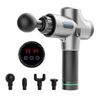 OUSEON Muscle Massage Gun, Portable Vibration Impact Gun, Hand-Held LED Screen Deep Muscle Massager