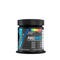 FULLBLITZ™ by Build Fast Formula/Fully Loaded Pre-Workout/Energy, Focus & NOOTROPIC/Dual Nitric Oxide Support with Patented NO3-T for Muscular Endurance and Pump (5 Serving, Rainbow Candy)