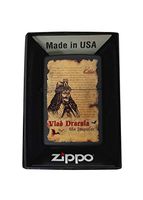 Zippo Custom Lighter - Historic Wallachian Ruler Vlad Dracula The Impaler Design Collectible Zippo Lighter Gift for Him, for Her, for Them, for Men, for Women, for Boys, for Girls, for Family