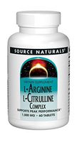 Source Naturals L-Arginine L-Citrulline Complex 1000mg Essential Amino Acid Supplement - 60 Tablets 