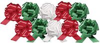Gift Wrap Easy Pull Bows Set of 10-5 inches (Holiday Mix)