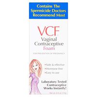 5 Pack VCF Vaginal Contraceptive Foam for women .6 oz. Instant contraceptive power with strength of nonoxynol-9. For vaginal use.