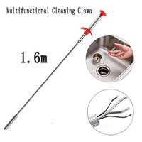 Multifunctional Cleaning Claw, Drain Snake, Hair Clog Remover Cleaning Tools,Spring Pipe Dredging Tools for Kitchen Sink, Bathroom Tub, Toilet and More
