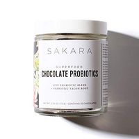 Sakara Chocolate Probiotic Organic Supplement for Digestion & Immune Health 30ct
