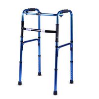 HYXQY-ZY Elderly Walker|Folding Walking Frame|Adjustable Height|Portable Non-Slip|Lightweight Aluminum Alloy|for The Elderly Disabled and Post-Operative Rehabilitation