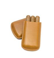 Tampa Fuego Cigar Case Genuine Leather Natural Unlined Robusto Made in USA