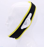 WOB Bow Snore Stopper Anti Snoring Chin Stop Snoring Belt Chin Dislocation Band Dislocated Chin Fixing Straps Snoring Resistance Band (Yellow)