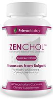 ZENCHOL: 100% Natural Cholesterol Control and Antioxidant Boost –Blend of Three Premium Monascus Strains – One Capsule Twice Daily to Maintain Healthy Cholesterol and Triglyceride Levels