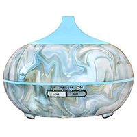 Your Spirit Space 300ml Aromatherapy Essential Oil Diffuser Portable Ultrasonic Cool Mist Humidifier - 7 Color LED Lights Auto Shut-Off Home Bedroom Baby/Room - Blue Marble