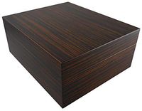 Visol Monteccino Ebony Vineer Desktop Humidor - Up to 25 Cigars