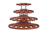 Dr. Watson - Wooden Pipe Stand Display Top-Table Rack Holder - Arch XV - for 15 Tobacco Smoking Pipes