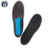 Work and Sport Shoe Anti-Fatigue Massaging Gel Insoles for Shock Absorbtion & The Best Choice for Plantar Fasciitis, Arch Support & Comfort (Large: Men Sizes: 8-13 | Women Sizes: 9.5-14.5)