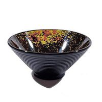 Bowl ZXT Thicken Pasta Bowl, Imitation Porcelain Melamine Taste Home Decoration Salad Bowl, Plastic Soup Bowl, Rice Bowl, Noodle Bowl Tableware - Black Hotel tableware home noodles boiled fish soup bo
