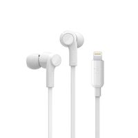 Belkin in-Ear Lightning Headphones w/Mic Control (iPhone Headphones for iPhone 11, 11 Pro, 11 Pro Max, XS, XS Max, XR, X, 8, 8 Plus, More) iPhone Earphones, iPhone Earbuds, White