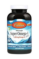 Carlson - Super Omega-3 Gems, 1200 mg Omega-3s, Wild Caught, Sustainably Sourced, 250 soft gels