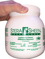 Stera-Sheen Green Label Sanitizer, 4 x 4 lb Bulk Saver Jars, Green Label Food Grade Cleaner & MilkStone Remover, Non-Corrosive. Case of 4 x 4 lb Jars (4lbJarsX4)