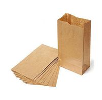 Novolex 10BBP, #10 Brown Kraft Paper Bags, Disposable Take Out Unprinted Grocery Bread Bags, 500-Piece Bundle