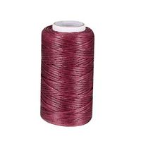 uxcell Crafts 150D 1mm Leather Sewing Stitching Flat Waxed Thread String Cord (150D 1mm 50M, Dark Red)