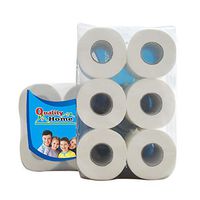 Roll Paper, 6/10 Hollow Replacement Toilet Paper, Portable Disposable Facial Tissue for home&kitchen, Daily Use Household Paper. (6 PCS)