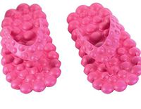 Massage Bubbles Reflexology Flip Flop Sandals (7, Hot Pink)