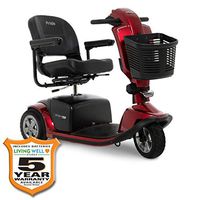Pride Mobility Victory 10.2 3-Wheel Electric Scooter S6102 Newly Re-Designed Offers a Sleek Design and Innovative Features! (Candy Apple Red, 18" x 17" Seat)