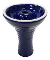 Ceramic Funnel Hookah Bowl - Blue