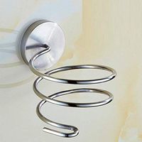 LIUCS Wall Mount Hairdryer Holder Bracket Fan Holder, Suspended Bracket for Bathroom Hairdryer, Black