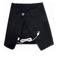 Jonerytime Electric Warming Heating Blanket Pad Shoulder Neck Mobile Heating Shawl USB Soft 5V 4W Winter Warm Health Care (Black)